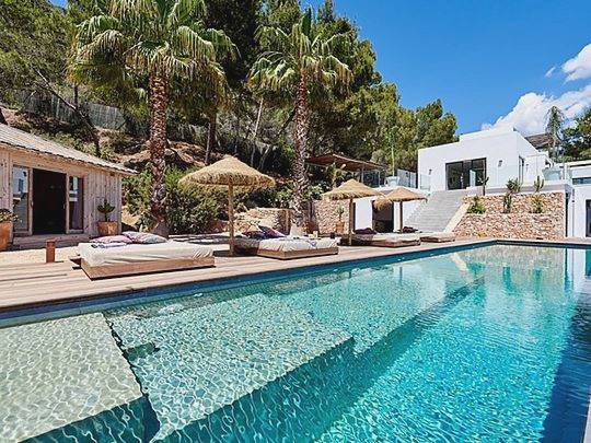 Beautiful Ibiza villa for 12 people near Es Cubells