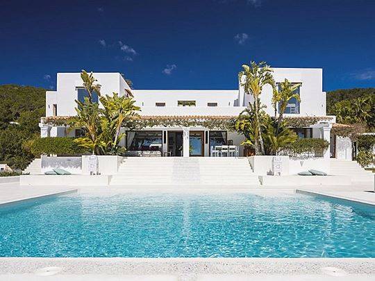 Luxury Ibiza villa rental with stunning views near Ibiza Town