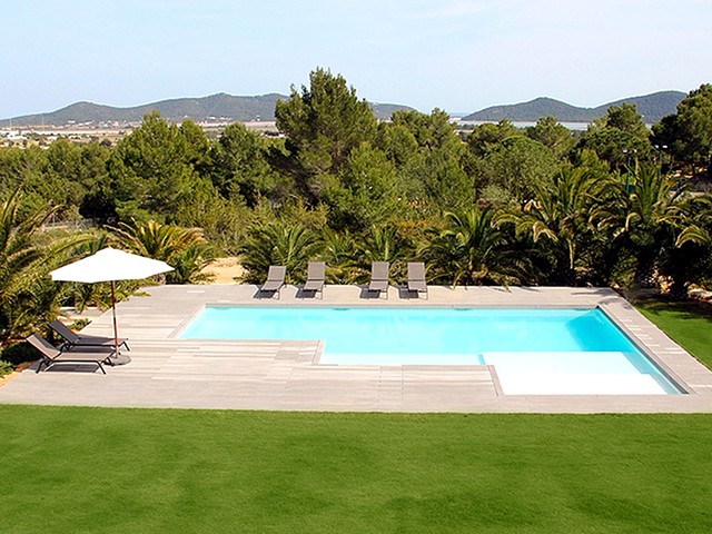 pool area at holiday villa