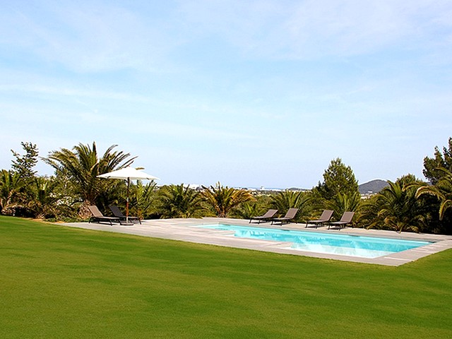 pool area at villa 1