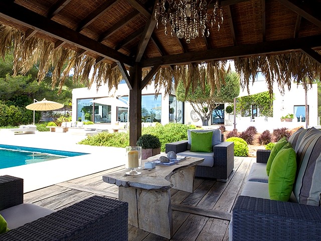 chill out area at luxury villa