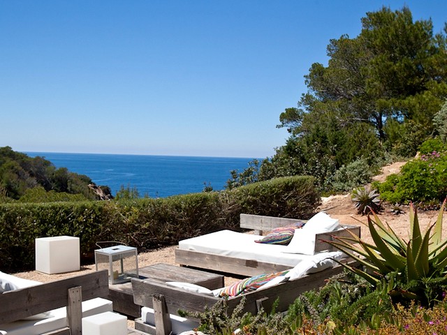 view of sea from luxury villa