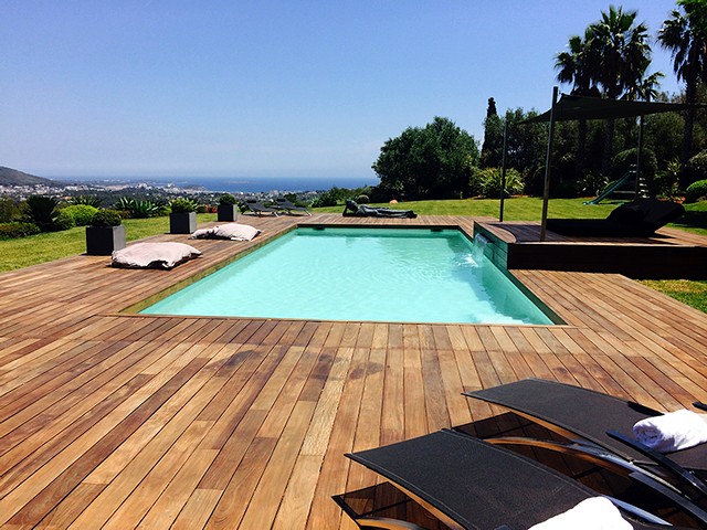 pool and view from luxury ibiza villa