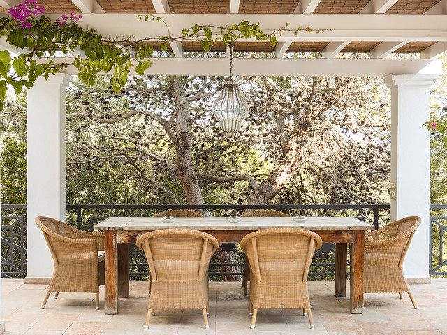 seating area at ibiza holiday villa