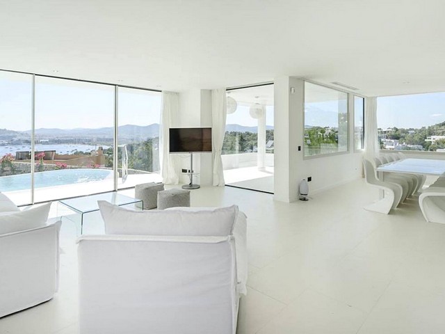 modern living room in villa