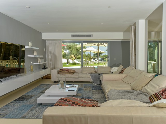 living room in villa