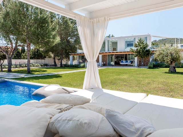 pool and view of holiday villa