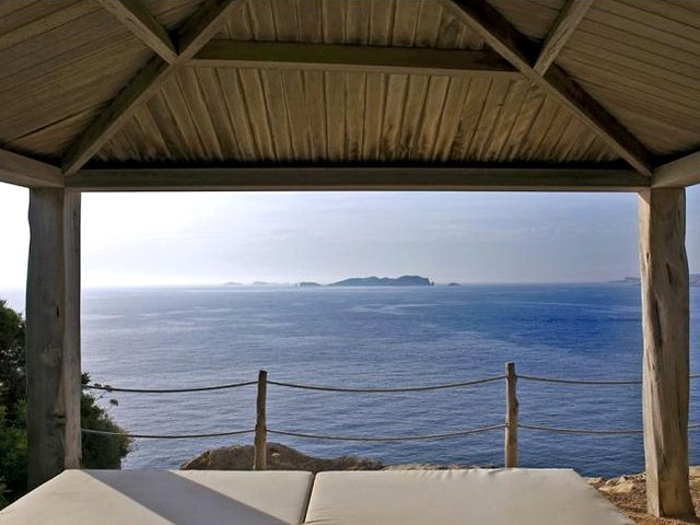sea view from holiday villa
