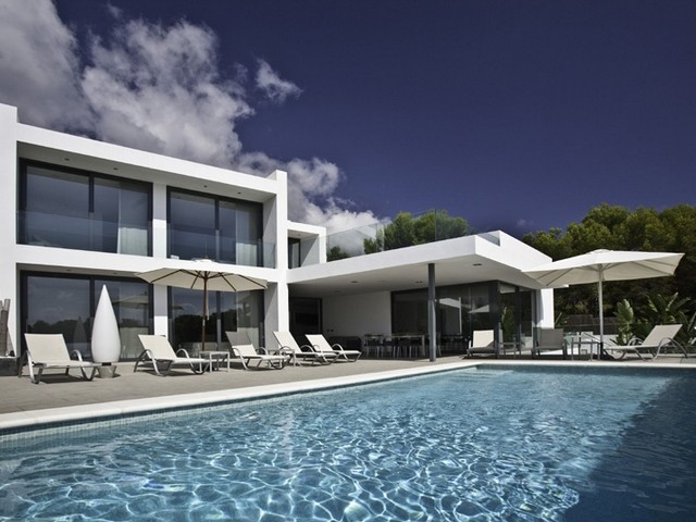 Lovely Ibiza holiday villa with sea views nr Santa Eularia