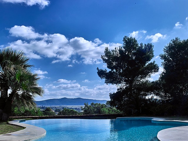 infinity pool with view