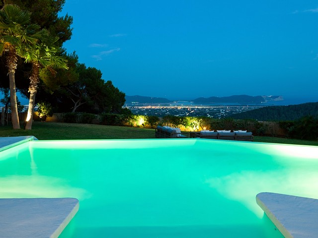 pool at night