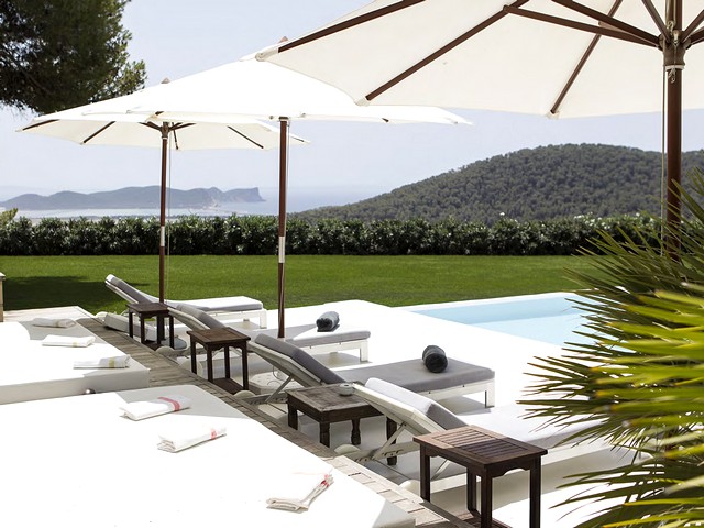 view from luxury villa