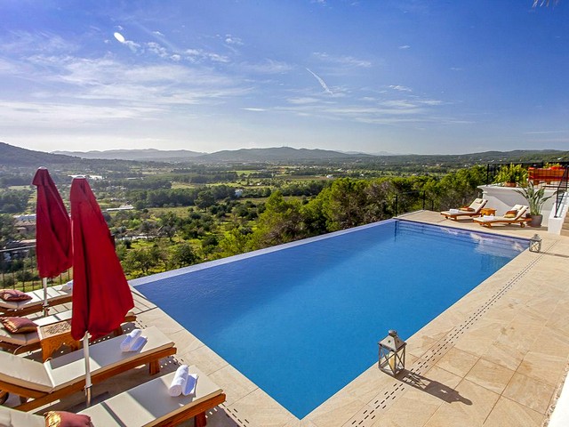 view from ibiza villa