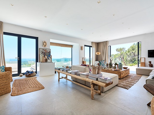 living room in villa