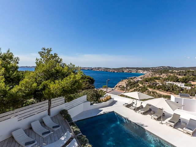 View from Ibiza villas pool