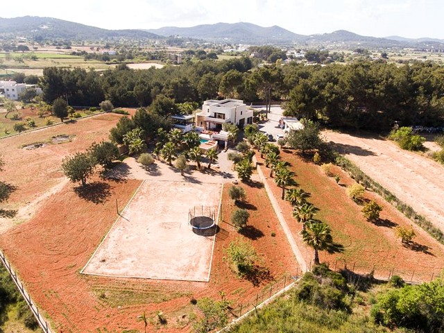 view of ibiza villa and land