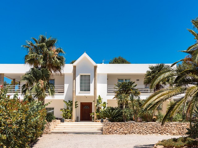 front of ibiza villa