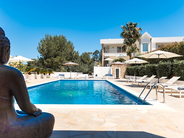 villa and pool in ibiza