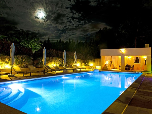 pool by night