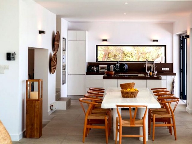 kitchen area at villa