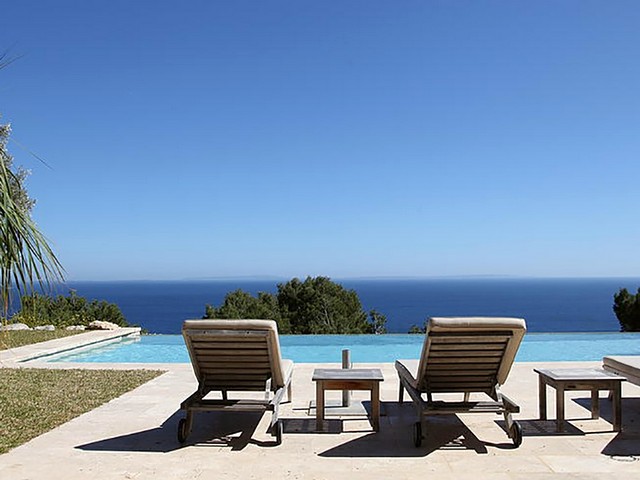 view from holiday villa