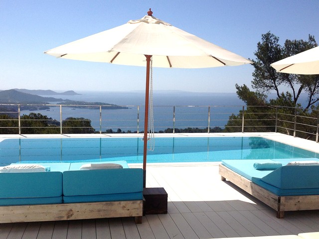 view from luxury villa