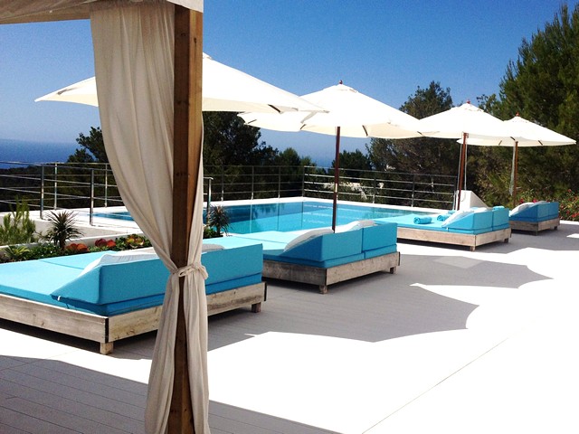 pool area of holiday villa