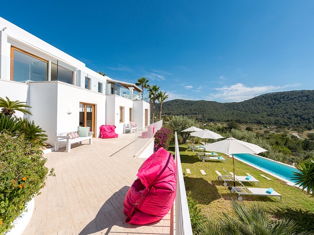 ibiza villa and view