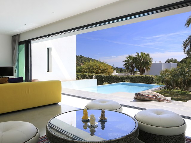 view from luxury villa