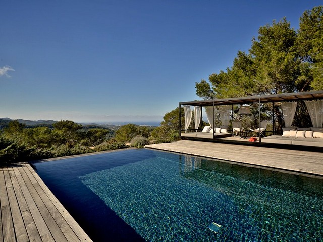 pool and view from luxury villa