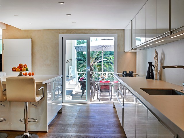 kitchen at villa