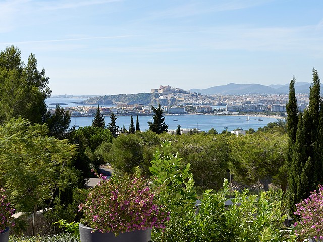 view from luxury villa