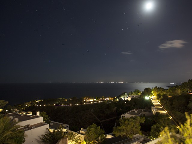 sea view at night