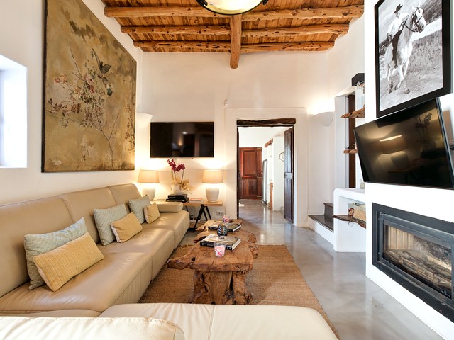 living room in finca