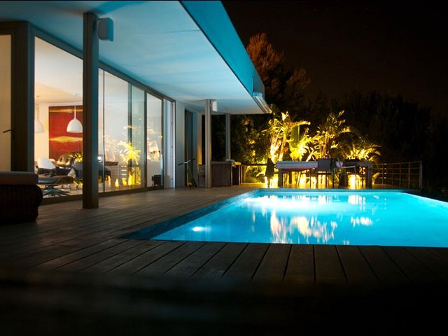 villa by night