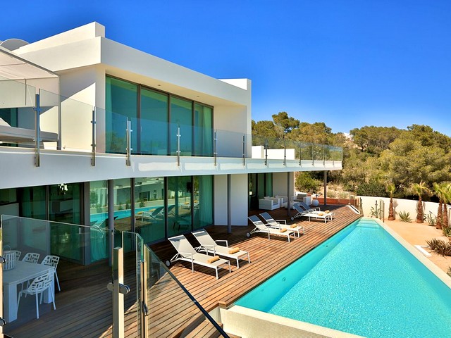 luxury villa with pool in ibiza