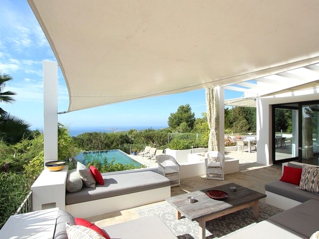 view from luxury villa in Ibiza