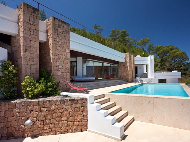 Luxurious rental villa up in the hills close to Cala Carbo beach - San Jose area