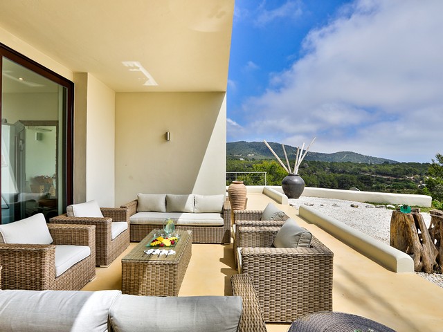 outdoor seating area at villa