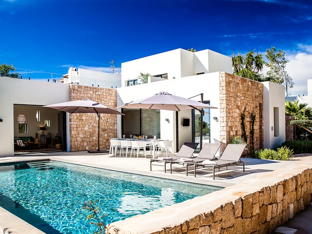 Stylish Ibiza villa in Santa Eualia just 20 meters from the beach