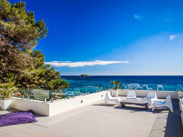 sea view from villa